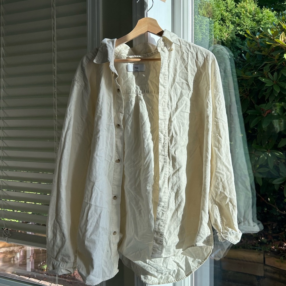 Aritzia TNA corduroy oversized button up